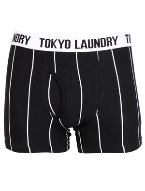 Tokyo Laundry Wainui Bay (2 Pack)  boxer shorts Black & Mid Grey Marl