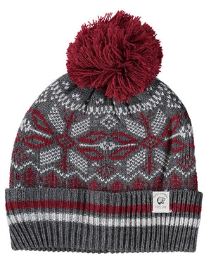 Walker Bobble Hat And Scarf 2pc Set in Oxblood - Tokyo Laundry