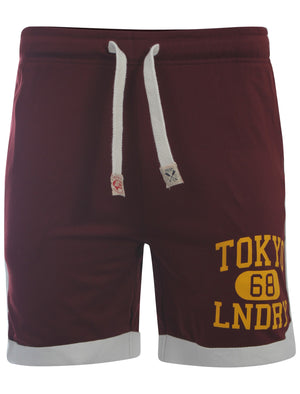 Tokyo Laundry oxblood basketball shorts
