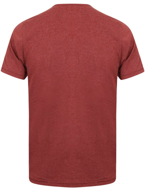 Westby Short Sleeve T-Shirt in Bordeaux Marl - Tokyo Laundry