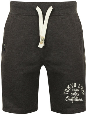 Westwood Pier Jogger Shorts in Charcoal Marl - Tokyo Laundry