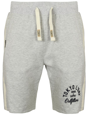 Westwood Pier Jogger Shorts in Ice Grey Marl - Tokyo Laundry