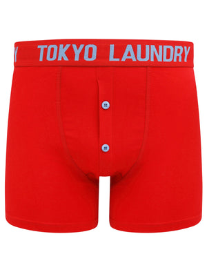 Wetherby (2 Pack) Boxer Shorts Set In Niagara Falls Blue / Barados Cherry - Tokyo Laundry