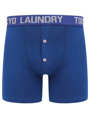 Wetherby (2 Pack) Boxer Shorts Set In Sodalite Blue / Light Grey Marl - Tokyo Laundry
