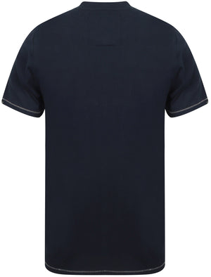 Whitewood Applique Cotton T-Shirt In Iris Navy - Tokyo Laundry