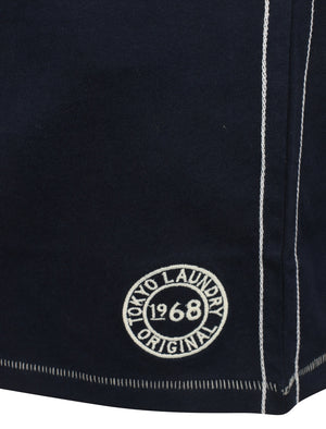 Whitewood Applique Cotton T-Shirt In Iris Navy - Tokyo Laundry
