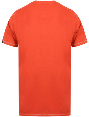 Whitewood Applique Cotton T-Shirt In Washed Red - Tokyo Laundry