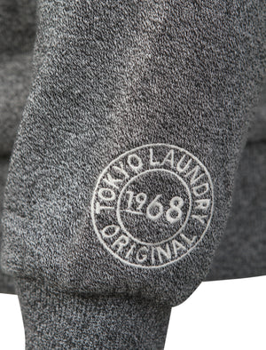 Whonnock Lake Borg Lined Hoodie in Charcoal / Grey Marl - Tokyo Laundry