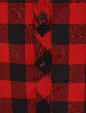 Wilding Checked Shirt in Red / Black - Tokyo Laundry