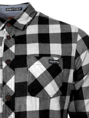 Wilding Checked Shirt in Black / White - Tokyo Laundry