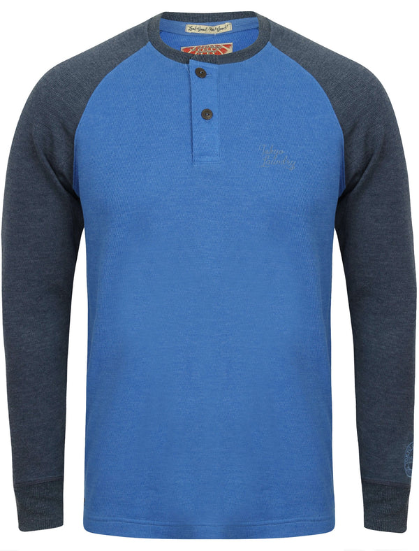 Willow Ridge Top with Raglan Sleeves in Cornflower Blue Marl - Tokyo Laundry
