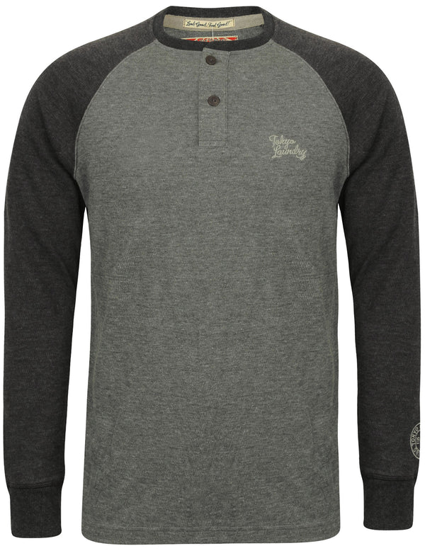 Willow Ridge Top with Raglan Sleeves in Mid Grey Marl - Tokyo Laundry