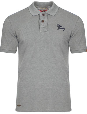 Willowood Piqué Polo Shirt in Light Grey Marl - Tokyo Laundry