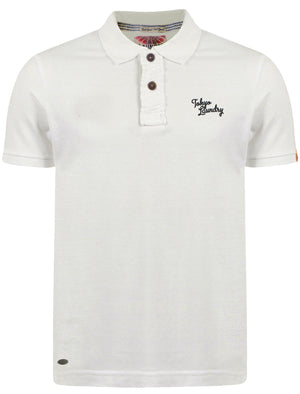 Willowood Piqué Polo Shirt in Optic White - Tokyo Laundry