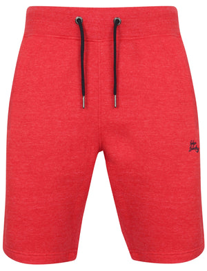 Winfield Cove Jogger Shorts with Side Tape Detail In Tokyo Red Marl - Tokyo Laundry