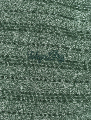 Winkworth Textured Grindle Stripe T-Shirt in Jungle Green - Tokyo Laundry