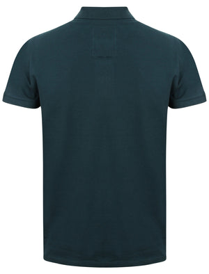 Winterfield Pique Polo Shirt in Tokyo Teal - Tokyo Laundry