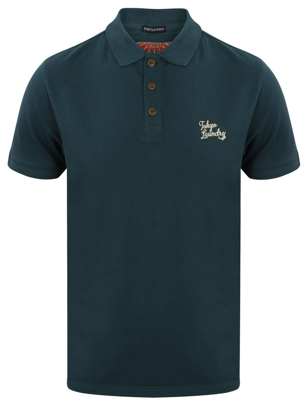 Winterfield Pique Polo Shirt in Tokyo Teal - Tokyo Laundry