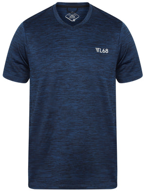 Wolfburg V Neck Sports T-Shirt In Sapphire - Tokyo Laundry Active