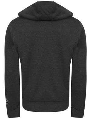Wolfe Point Borg Lined Zip Through Hoodie In Charcoal Marl - Tokyo Laundry
