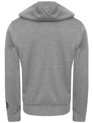 Wolfe Point Borg Lined Zip Through Hoodie In Light Grey Marl - Tokyo Laundry