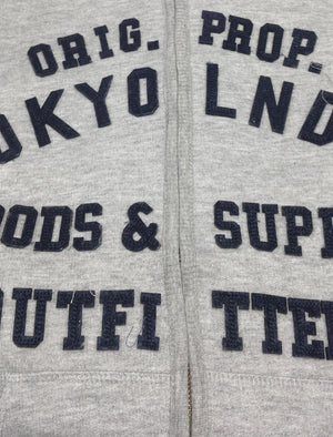 Wonowon Zip Through Hoodie in Light Grey Marl - Tokyo Laundry