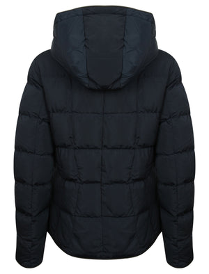 Wookie Quilted Hooded Jacket in Navy Blazer - Tokyo Laundry
