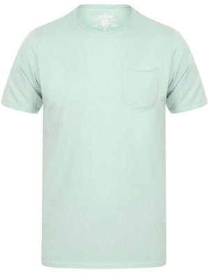 Zac Crew Neck Cotton T-Shirt with Pocket In Mint - Tokyo Laundry