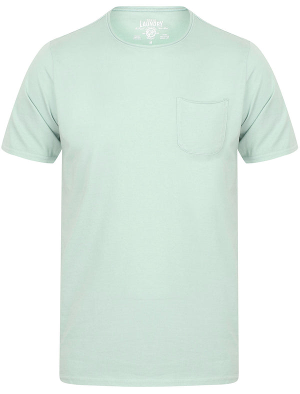 Zac Crew Neck Cotton T-Shirt with Pocket In Mint - Tokyo Laundry