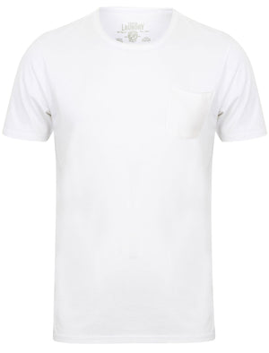 Zella Cotton Jersey T-Shirt with Pocket in Optic White - Tokyo Laundry