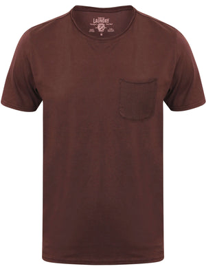 Zella Cotton Jersey T-Shirt with Pocket in Wine Tasting - Tokyo Laundry