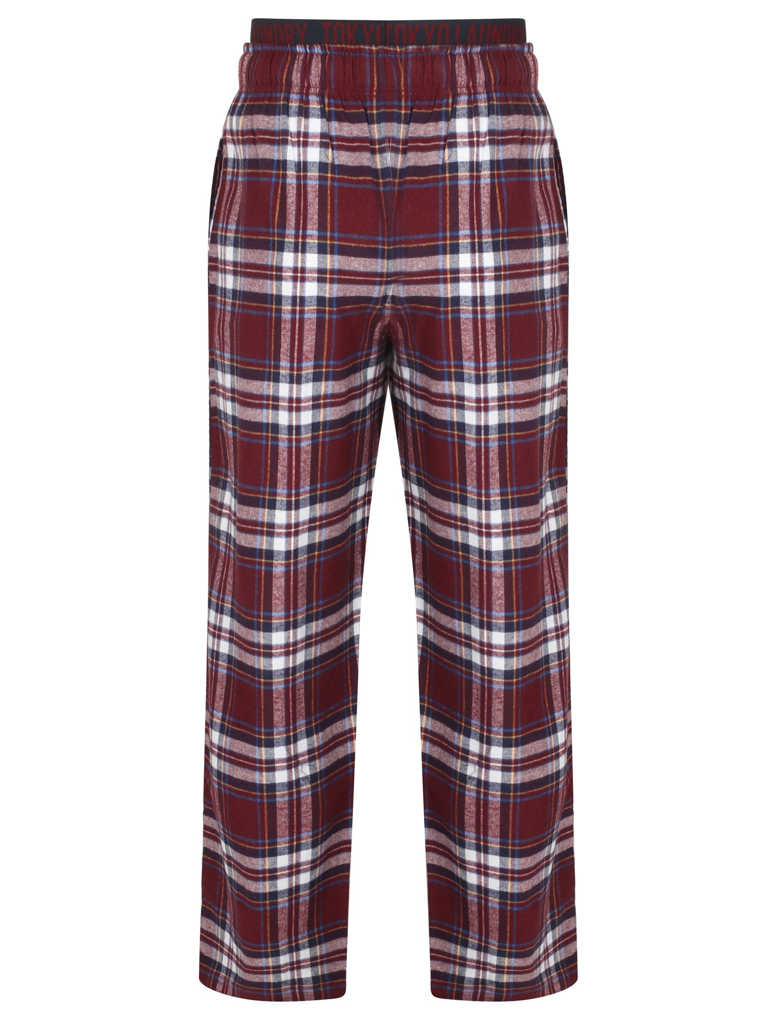 Zermatt Brushed Flannel Checked Lounge Pants in Vineyard Wine Tokyo Tokyo Laundry