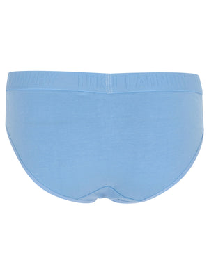 Zoe (5 Pack) Assorted Briefs In Silver Lake Blue / Navy / Light Grey Marl / Tomato - Tokyo Laundry