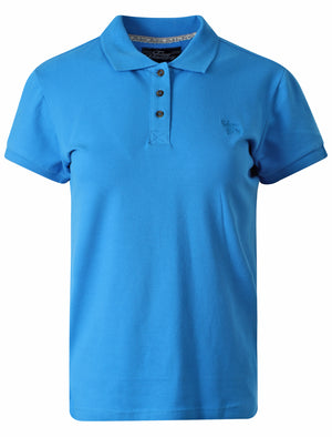Holly Signature Cotton Pique Polo Shirt in Blue Aster - Tokyo Laundry