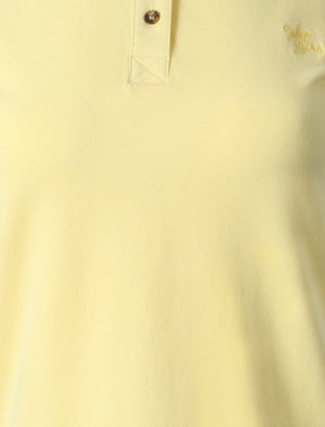 Holly Signature Cotton Pique Polo Shirt in Sunshine - Tokyo Laundry